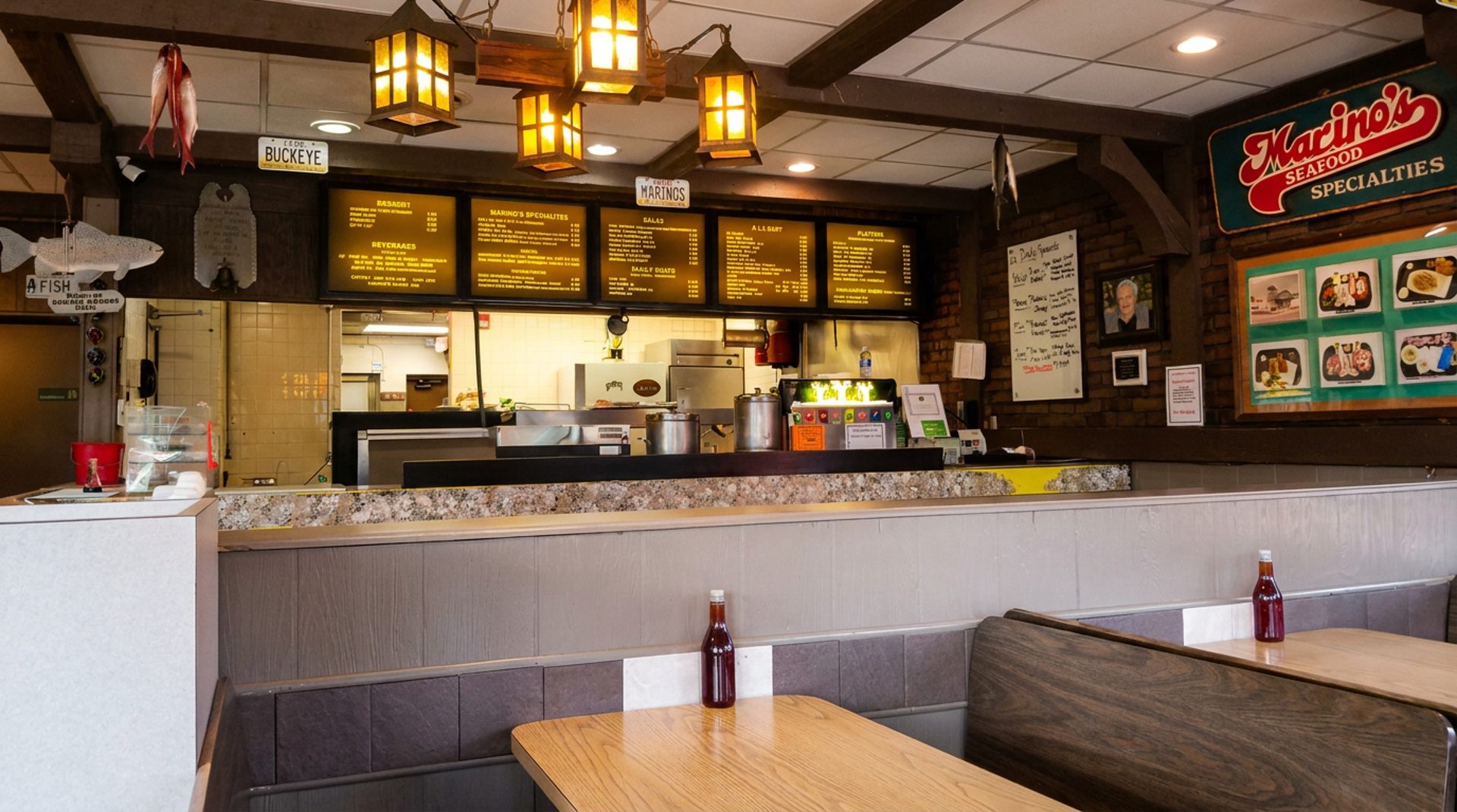 Booths and the counter